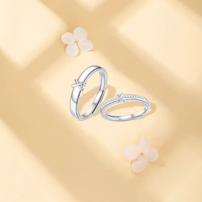 BLANK IN BLANK Sterling Silver Rings Unisex Birthday Anniversary Box-3