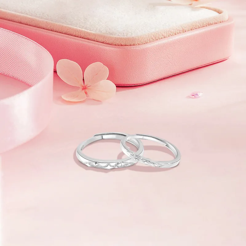 BLANK IN BLANK Sterling Silver Rings Unisex-4
