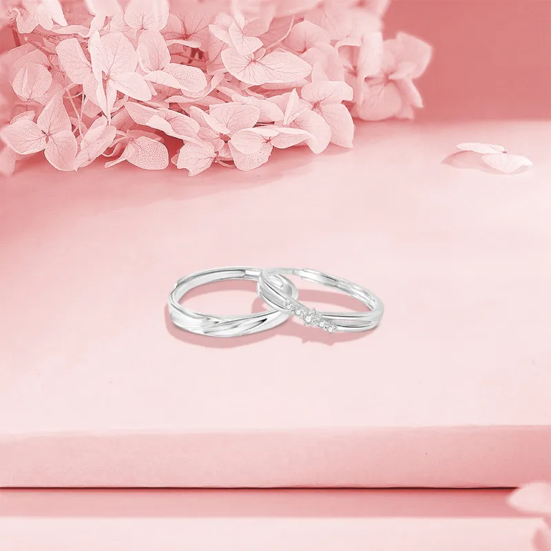 BLANK IN BLANK Sterling Silver Rings Unisex-4