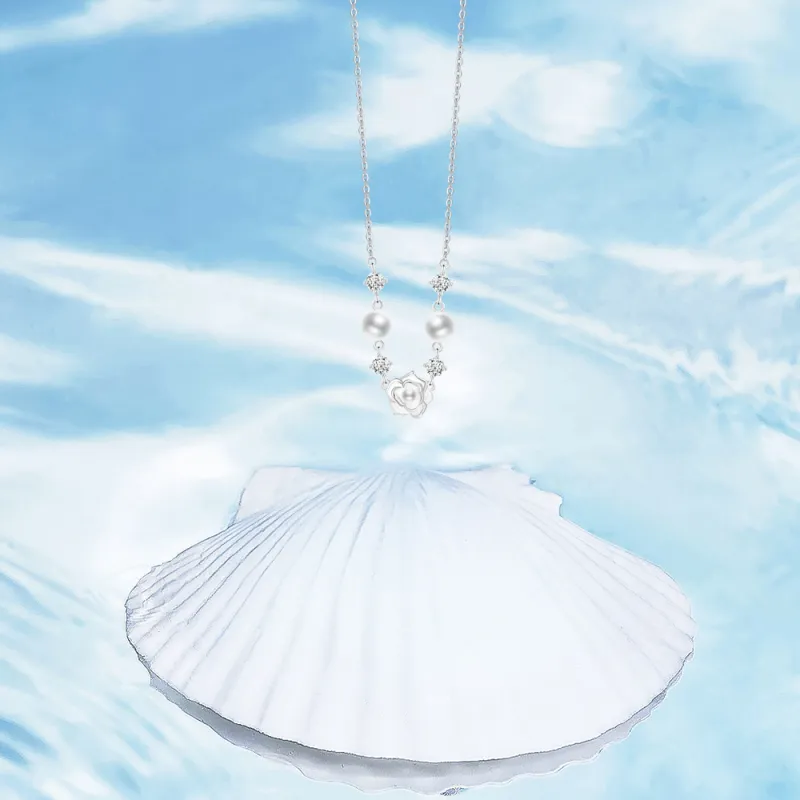BLANK IN BLANK Zircon Necklaces Women's Couple Bestie Girlfriend Birthday Anniversary Box-2