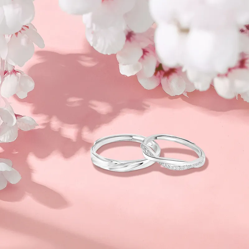 BLANK IN BLANK Sterling Silver Rings Unisex-4