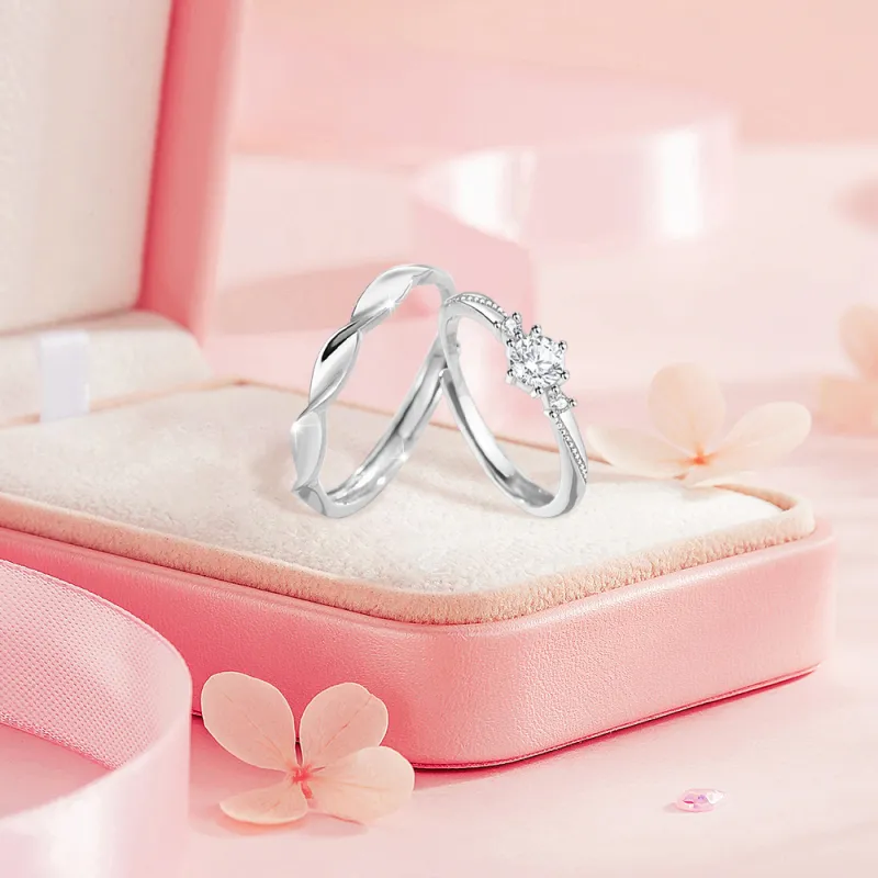 BLANK IN BLANK Sterling Silver Rings Unisex Date Snake Year Ornament Box-4