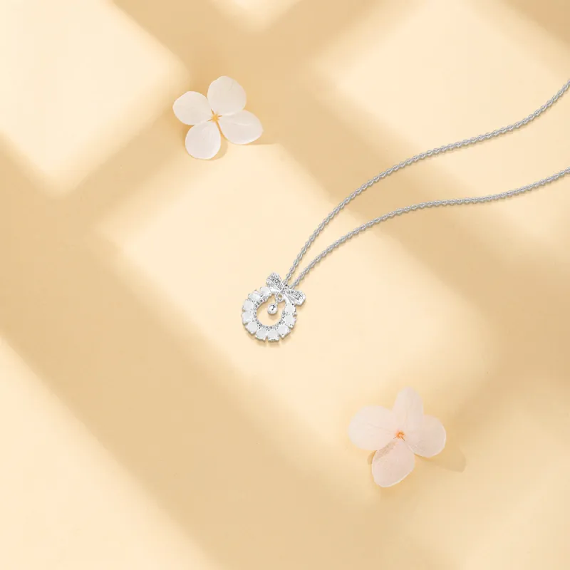 BLANK IN BLANK Zircon Necklaces Women's Bestie Birthday Girlfriend Couple Box-4