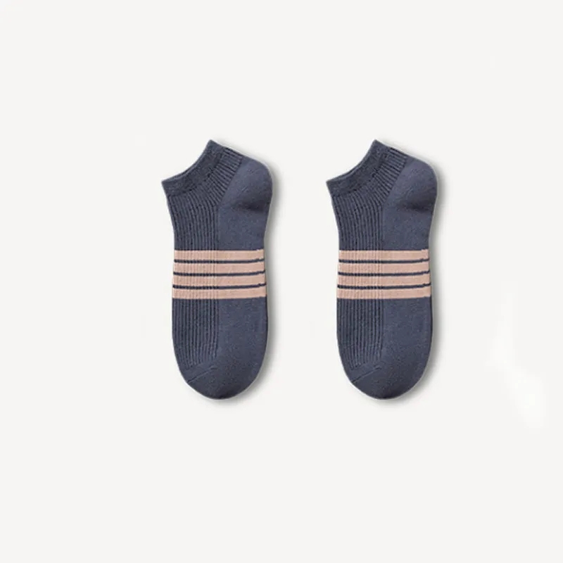 Beerus Ankle Socks Men's 5 Pack Vintage Four Stripe-13