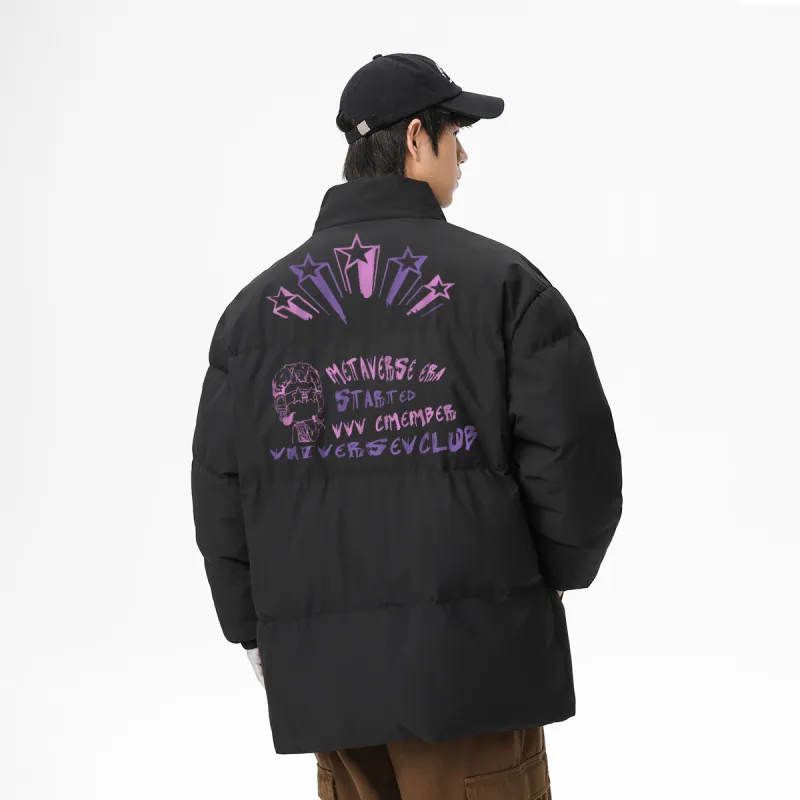 VniVerseVClub Puffer Jacket Coat Unisex-2
