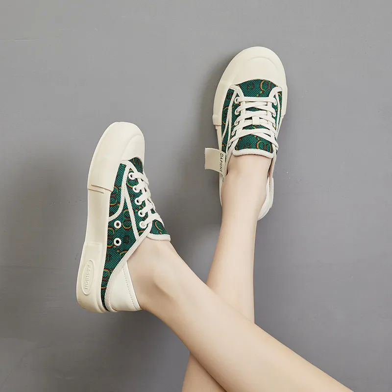 DAPHNE Low Top Canvas Shoes Women's-7