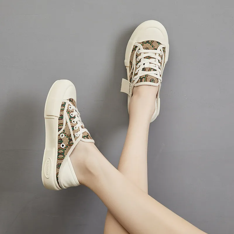 DAPHNE Low Top Canvas Shoes Women's-3