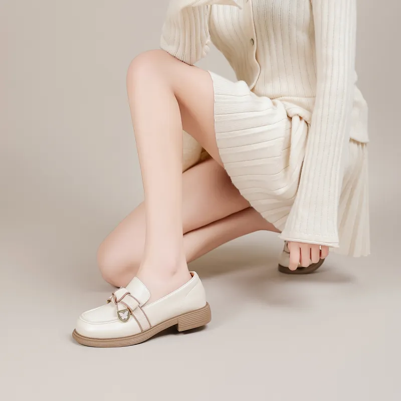 DAPHNE Loafers Women's Black/Beige-10