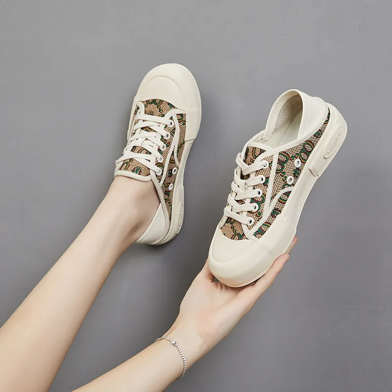DAPHNE Low Top Canvas Shoes Women's-1