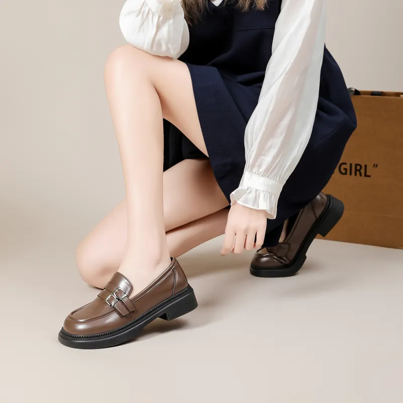 DAPHNE Loafers Women's Brown/Black-4