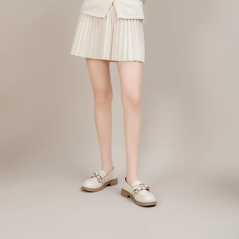 DAPHNE Loafers Women's Black/Beige-9