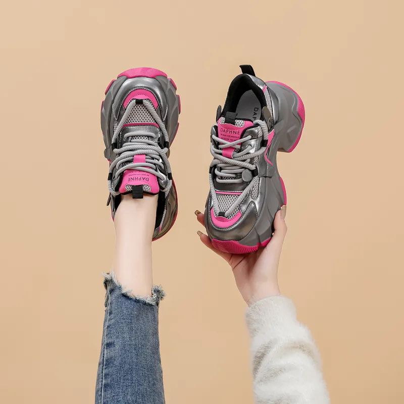 DAPHNE Low Top Chunky Sneakers Women's-3