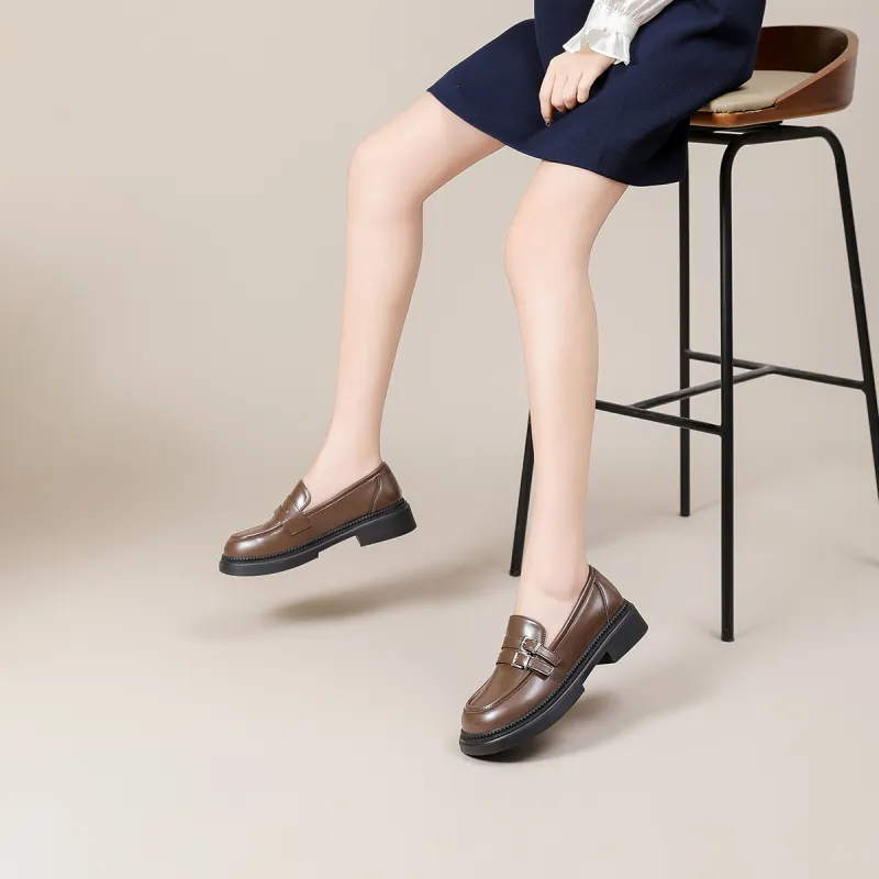 DAPHNE Loafers Women's Brown/Black-5