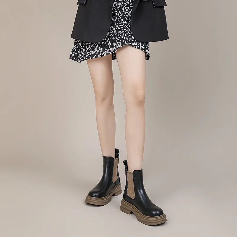 DAPHNE Short Chelsea Boots 4.5cm Women's-6