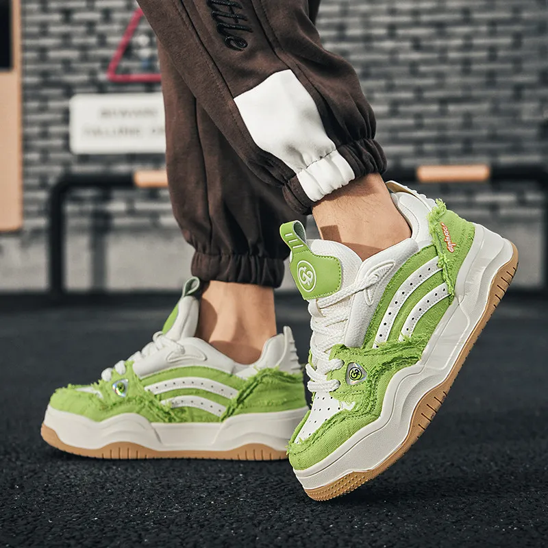 Isolated Manufacturing Coverage Slip-Resistant Breathable Low-Top Skateboard Shoes Unisex-26
