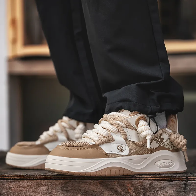 Isolated Manufacturing Coverage Wear-Resistant Slip-Resistant Low-Top Skateboard Shoes Unisex-15