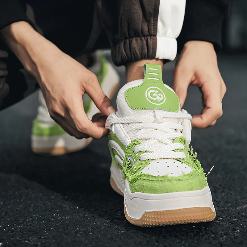 Isolated Manufacturing Coverage Slip-Resistant Breathable Low-Top Skateboard Shoes Unisex-25
