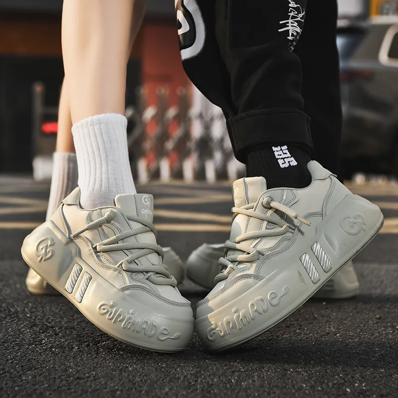 Isolated manufacturing Casual Shoes Unisex Low Top Black Warrior/Antique White/Walnut Apricot-16