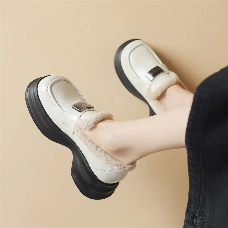 JOSINY Loafers 6CM Women's Ecru-5