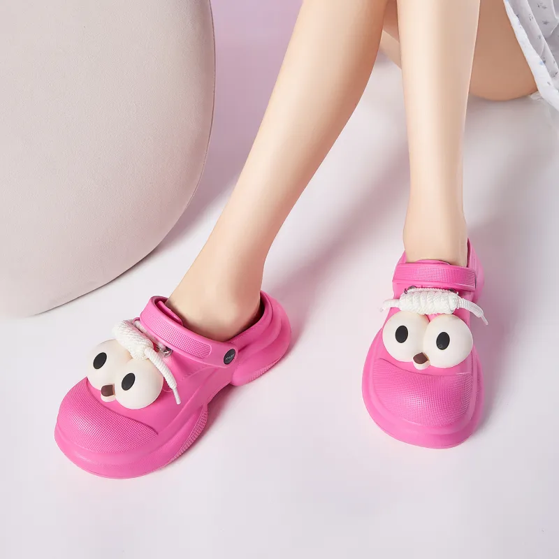 JOSINY Timeless Perforated Collection Clogs Women's Peach Red-5