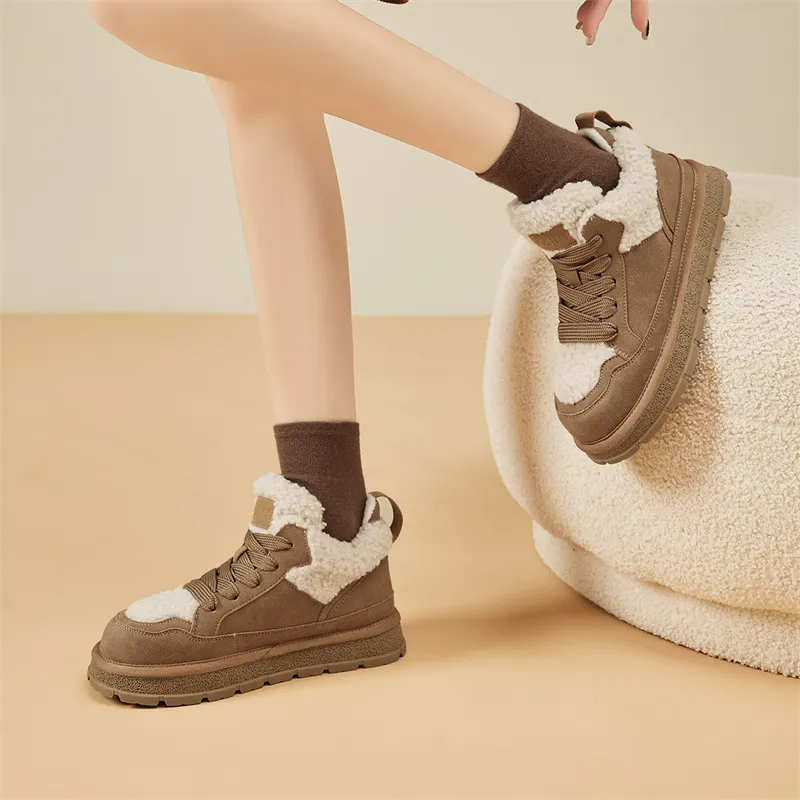 JOSINY Warm Ankle-Length Snow Boots Women's-3
