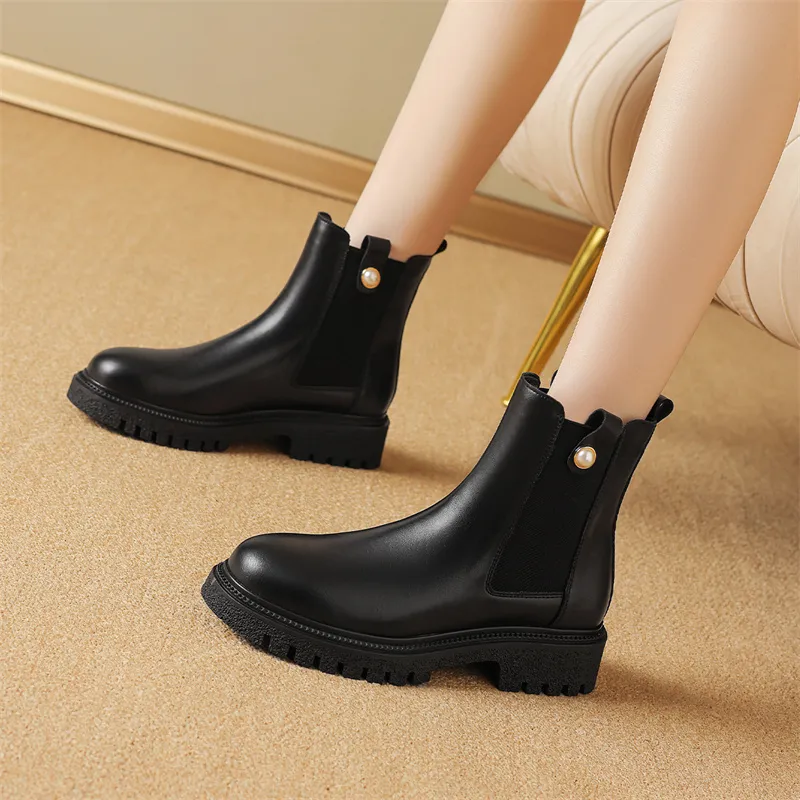 JOSINY Short Chelsea Boots 4cm Women's-4
