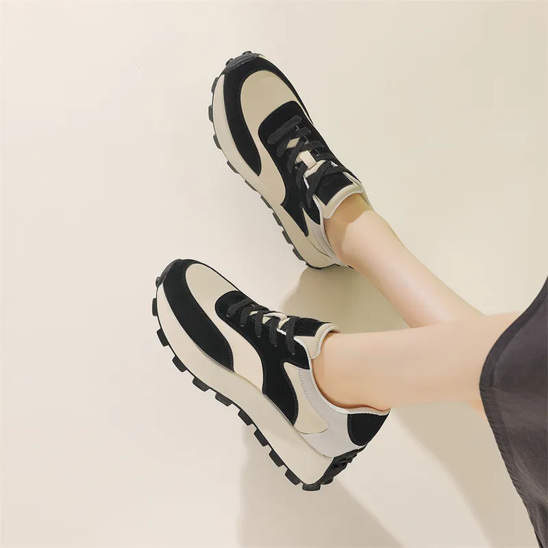 JOSINY Casual Shoes Women's Low Top Black/Khaki-5