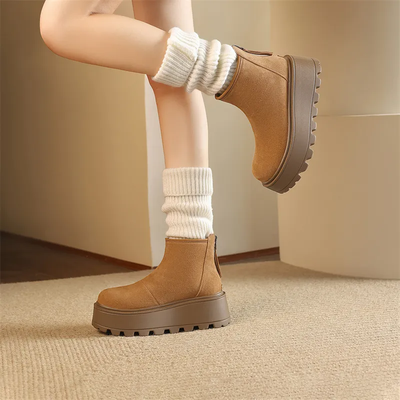 JOSINY Snow Boots Women's Camel-4