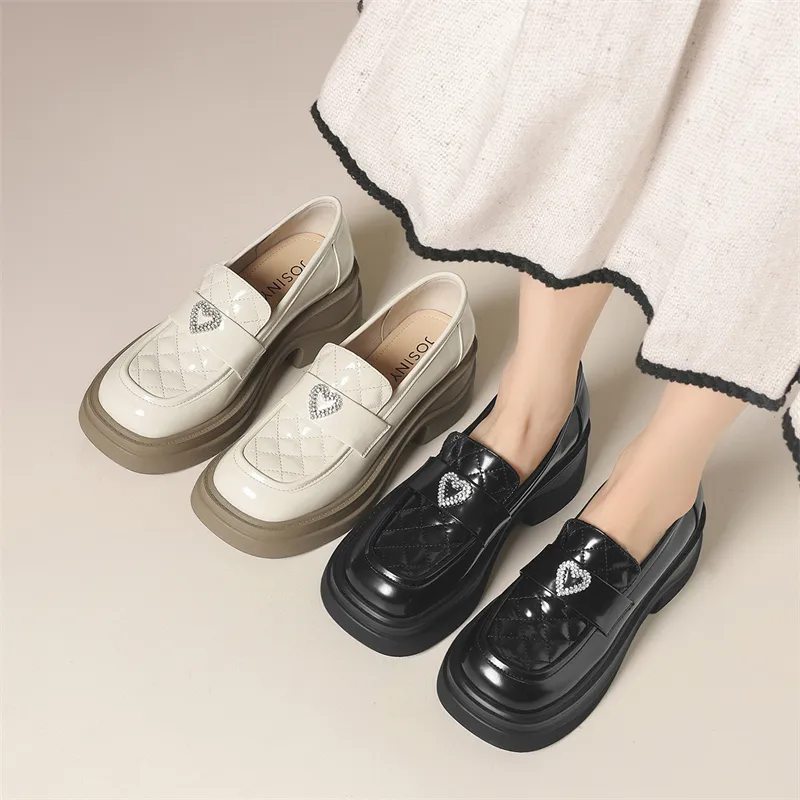 JOSINY Loafers Women's Black/Ecru-2