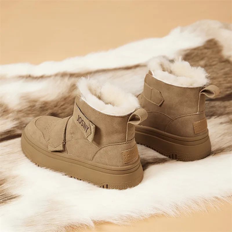 JOSINY Snow Boots Women's Brown/Apricot-2