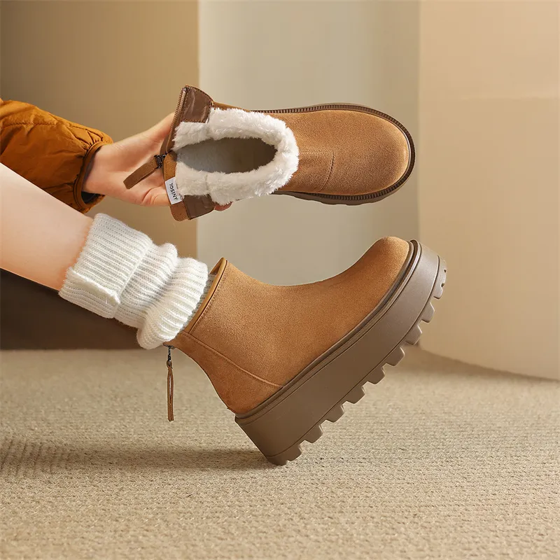 JOSINY Snow Boots Women's Camel-2