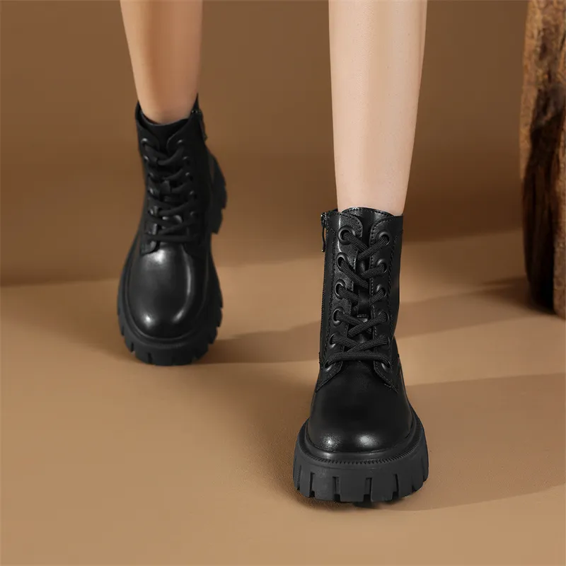 JOSINY Ankle Boots 6.5CM Women's Black-6
