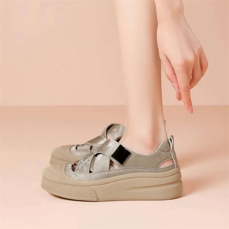 JOSINY Abrasion Resistant Breathable Low Top Casual Shoes Women's Khaki-5