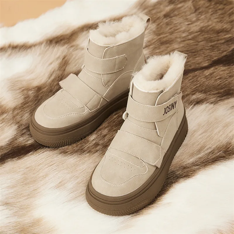 JOSINY Snow Boots Women's Brown/Apricot-10