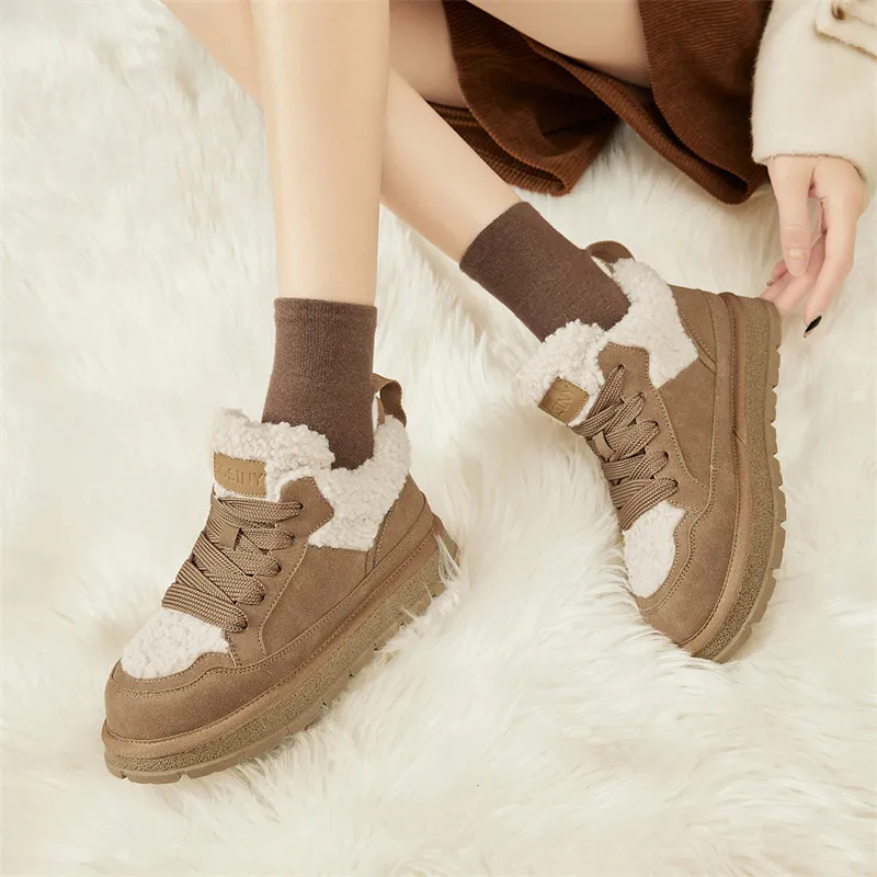 JOSINY Warm Ankle-Length Snow Boots Women's-1