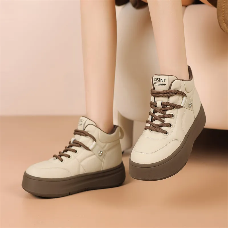 JOSINY Ankle Boots Women's Black/Beige/Brown/Ecru-3