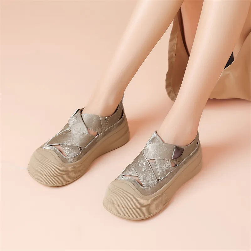 JOSINY Abrasion Resistant Breathable Low Top Casual Shoes Women's Khaki-3