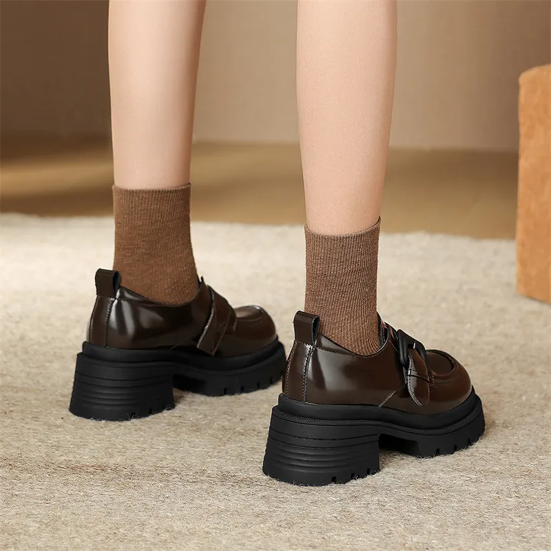 JOSINY Loafers Women's Black, Brown-4