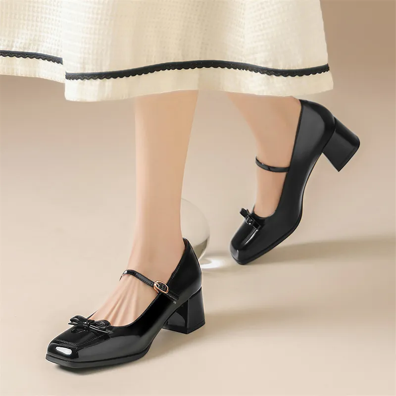 JOSINY High Heels Women's Black/Red/Ecru-15