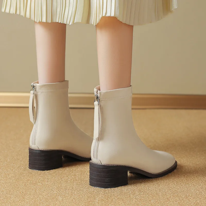 JOSINY Ankle Boots Women's Ecru-6
