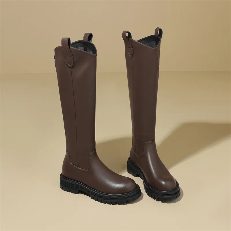 JOSINY Knee-high Boots 4cm Women's Black-20