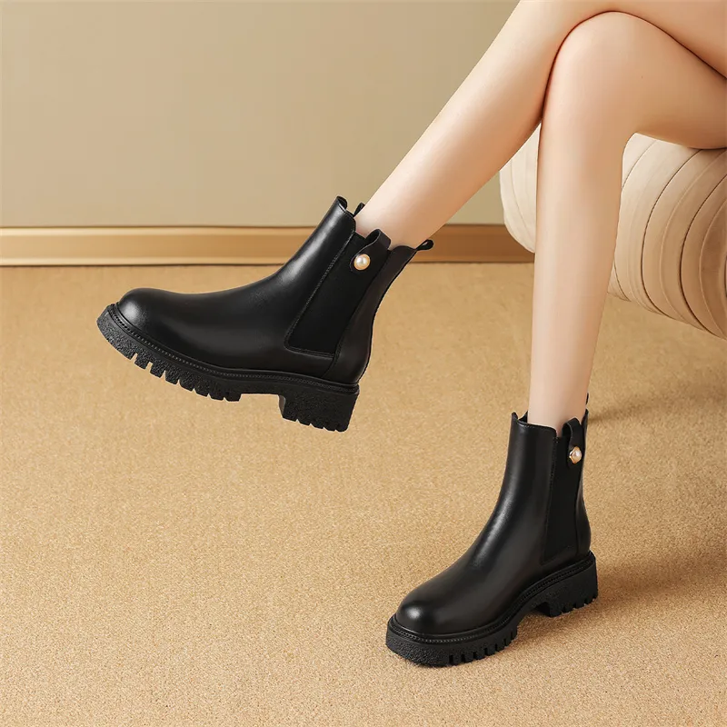 JOSINY Short Chelsea Boots 4cm Women's-3