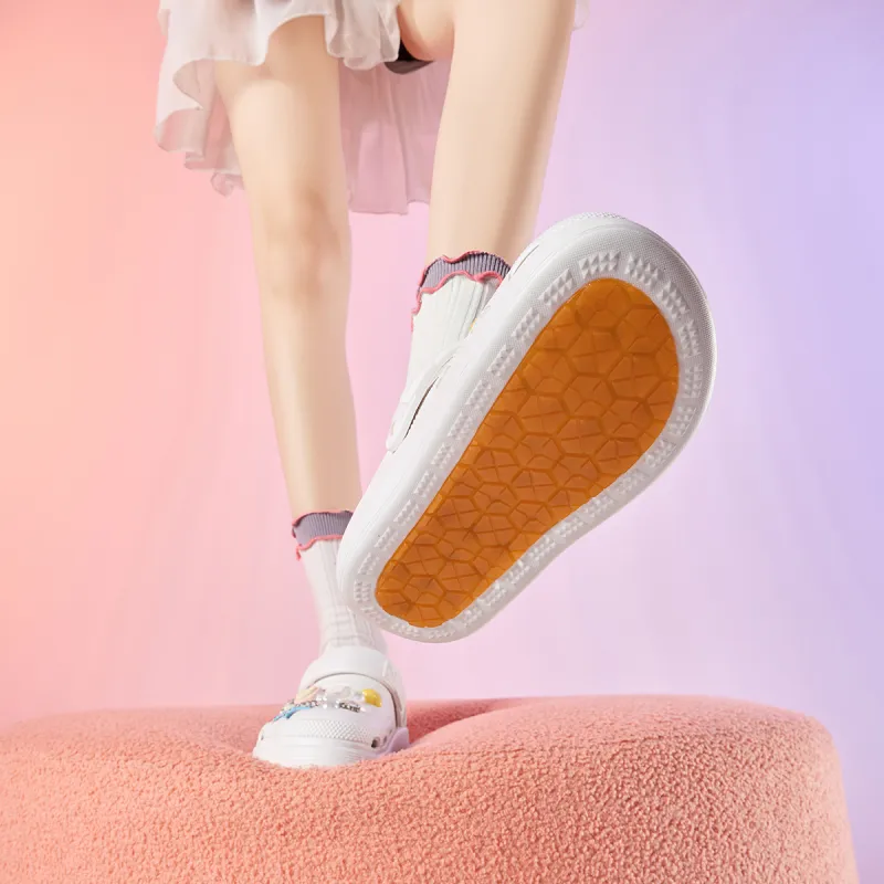 JOSINY Summer Petite Platform Height Increasing 5.4cm Outerwear Trendy Fashion Lazy Slip on Clogs Women's Ecru-3