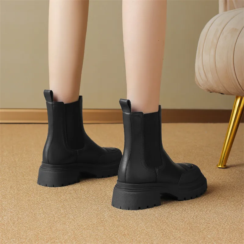 JOSINY Chelsea Boots Women's Black-4
