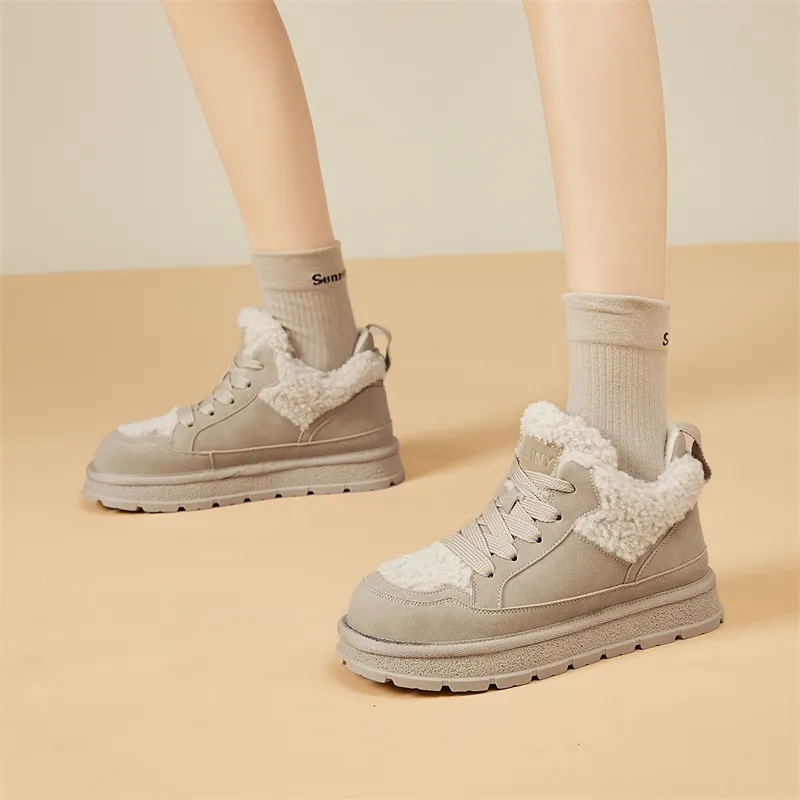 JOSINY Warm Ankle-Length Snow Boots Women's-6