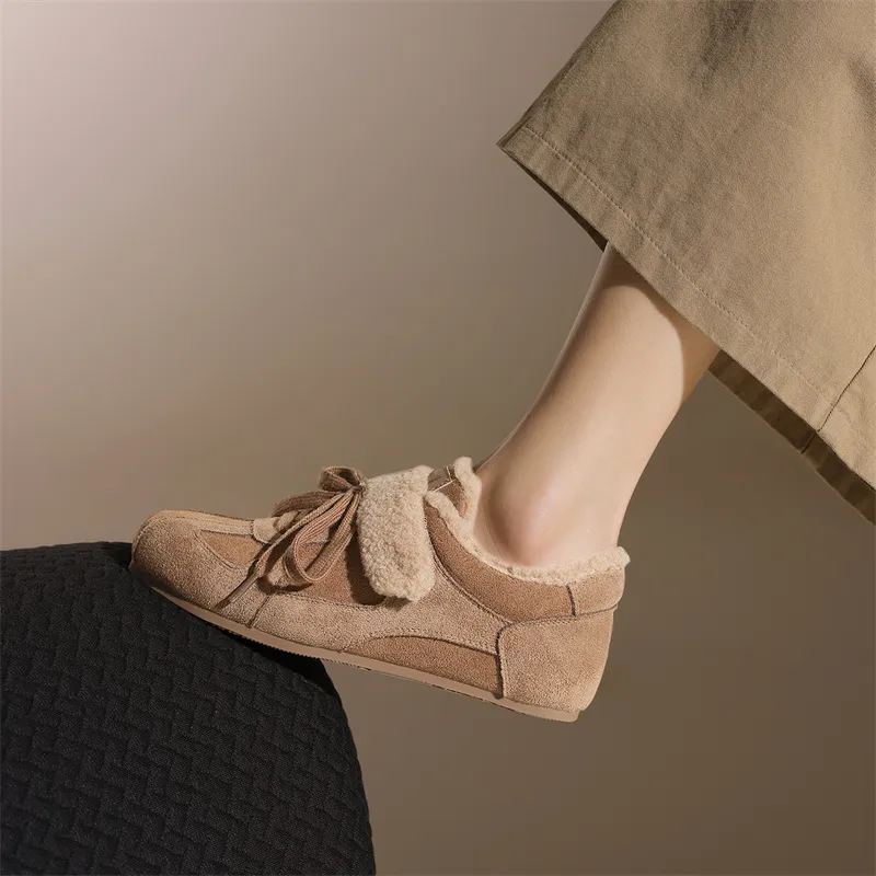 JOSINY Casual Shoes Women's Low Top Camel/Apricot-4