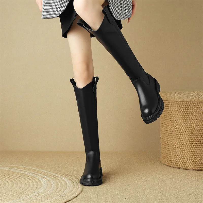 JOSINY Knee high Boots Women's Black-7