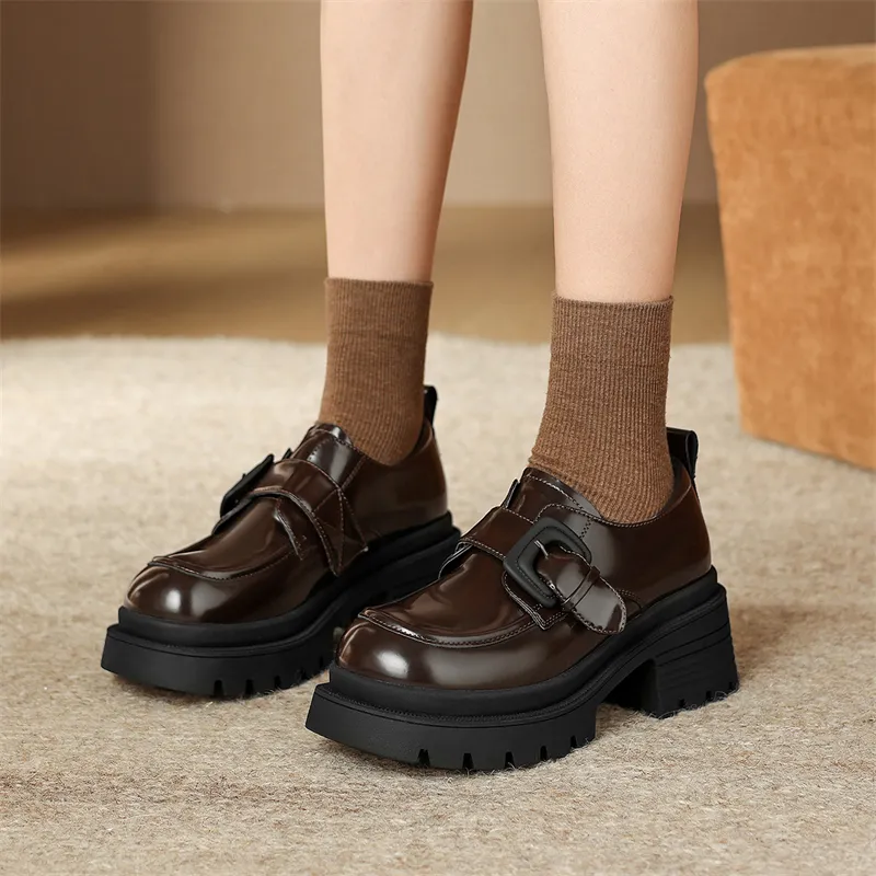 JOSINY Loafers Women's Black, Brown-3