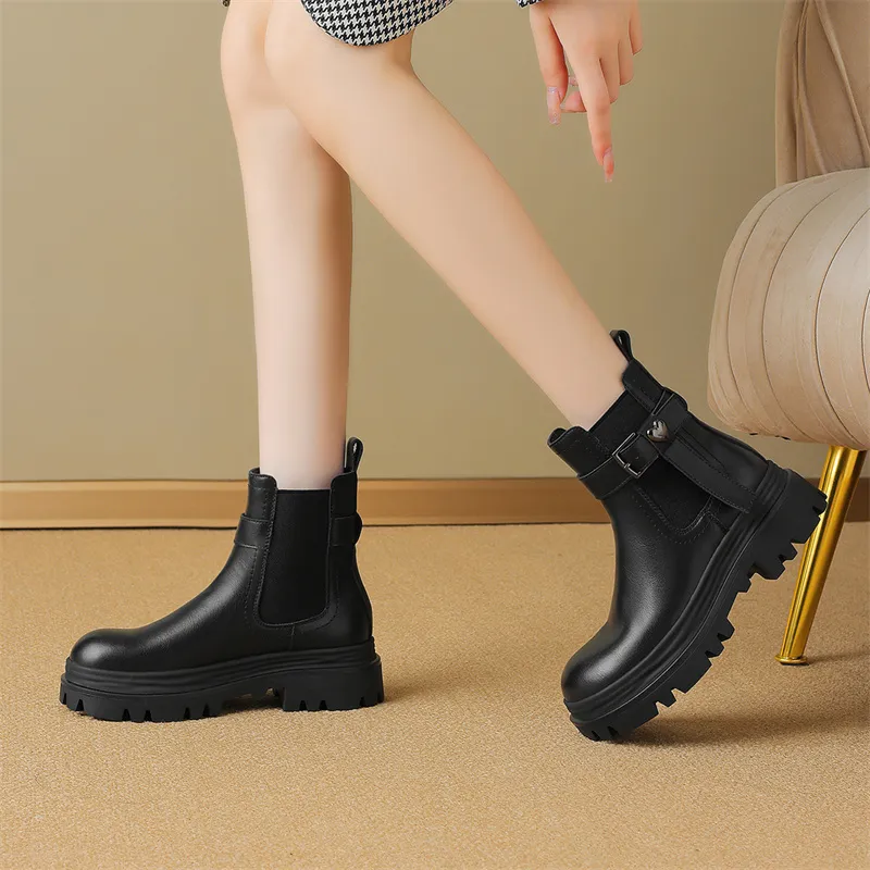 JOSINY Short Chelsea Boots 5.5cm Women's-4