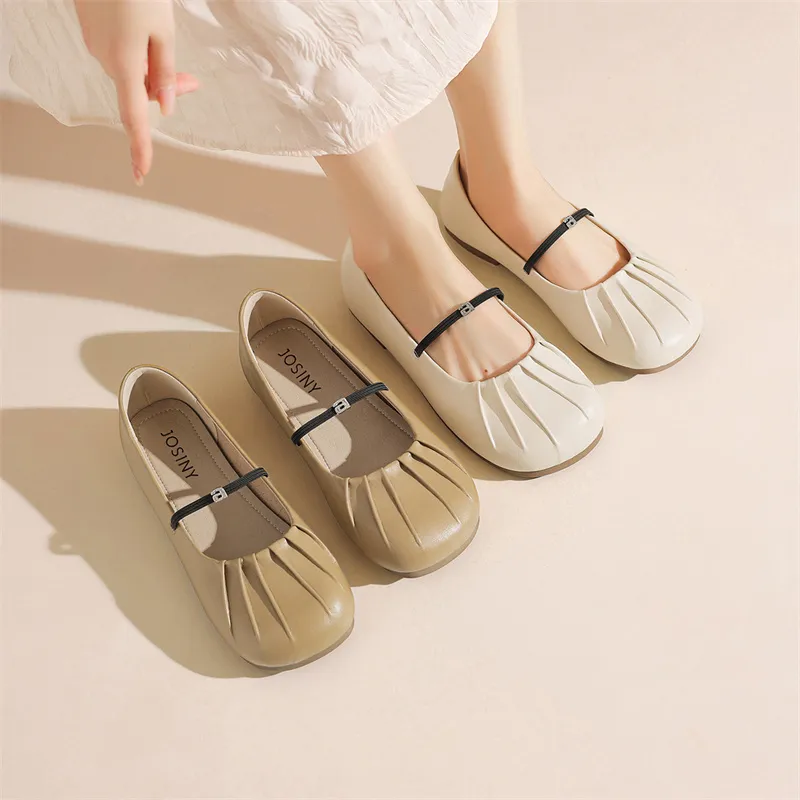 JOSINY Women's Casual Shoes Women's Ecru/Yellow-10